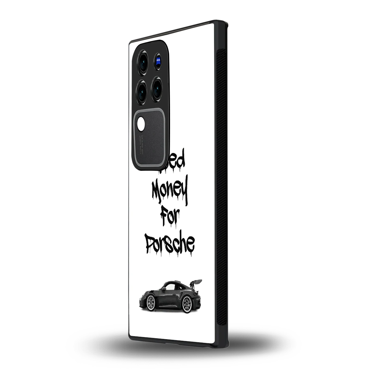 Luxury Hustlevivo v30 pro mobile cover | shockproof glass phone case