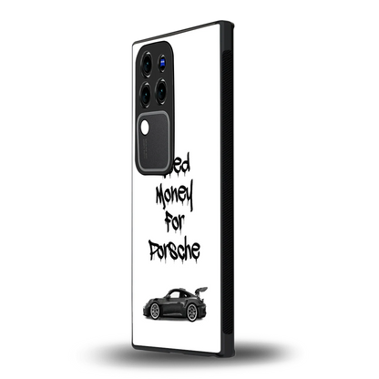 Luxury Hustlevivo v30 pro mobile cover | shockproof glass phone case