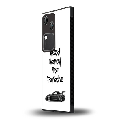 Luxury Hustle vivo v30 mobile cover | shockproof glass phone case