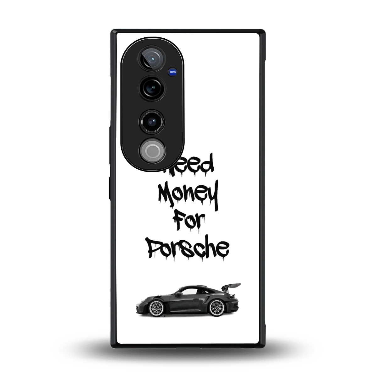 Luxury Hustle back phone cover | glass case for vivo v40 pro