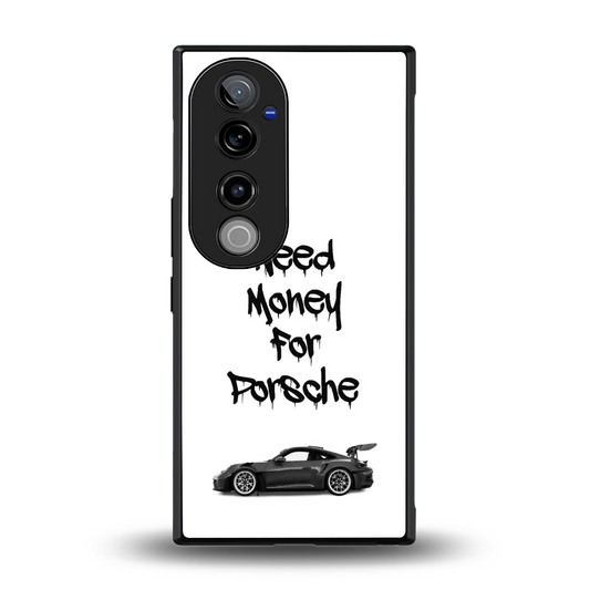 Luxury Hustle back phone cover | glass case for vivo v40 pro