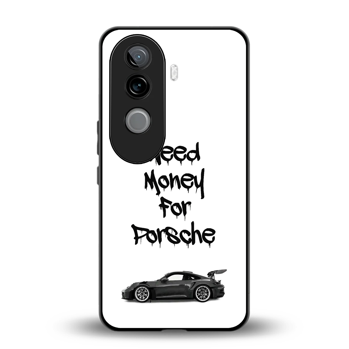 Luxury Hustle back phone cover | glass case for vivo v40e