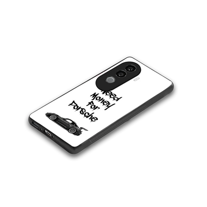 Luxury Hustle stylish phone case for vivo v40e | glossy glass and slim fit