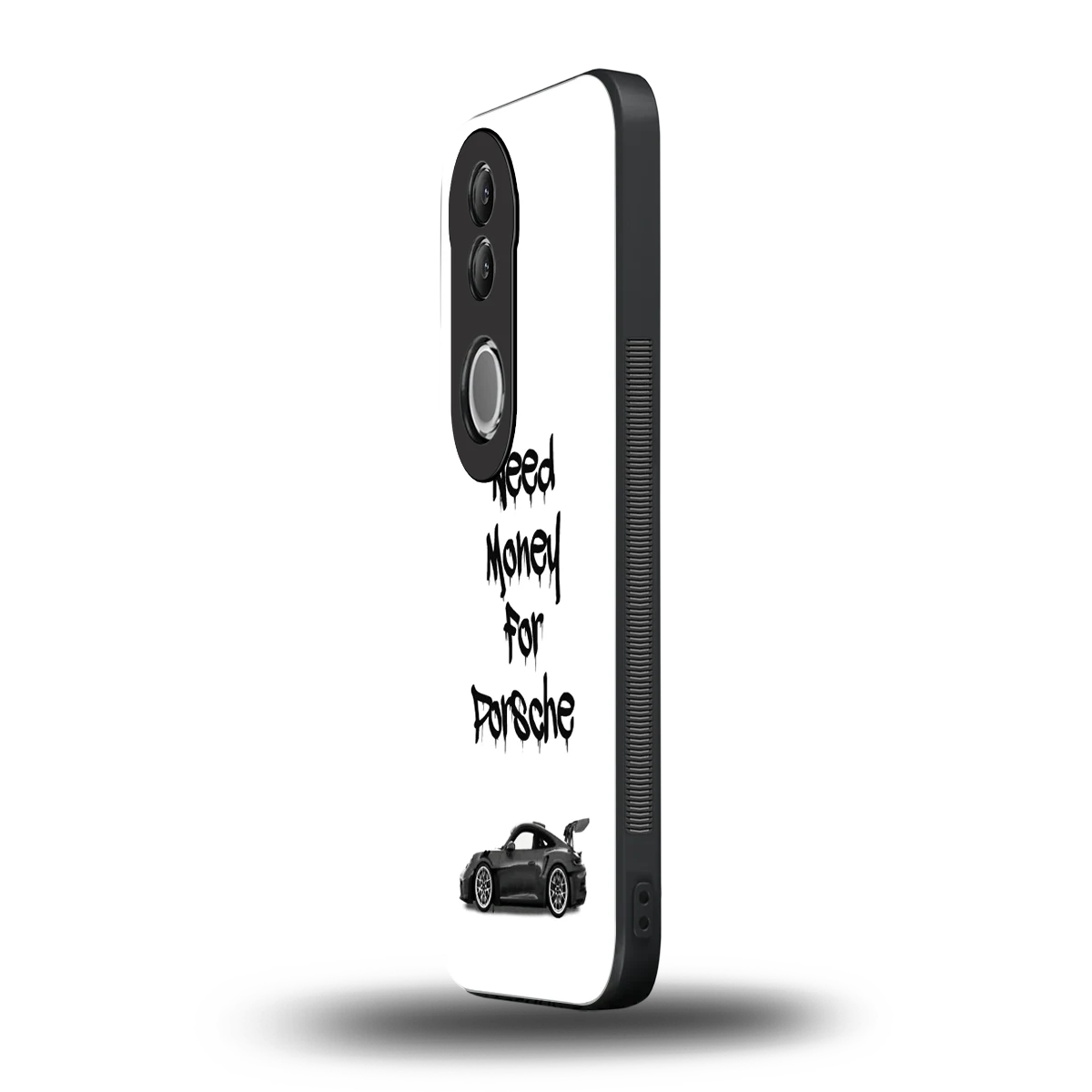 Luxury Hustle vivo v50 mobile cover | shockproof glass phone case