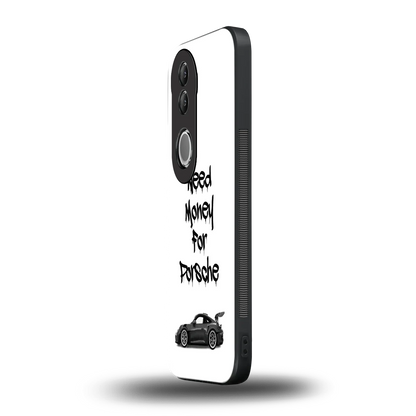 Luxury Hustle vivo v50 mobile cover | shockproof glass phone case