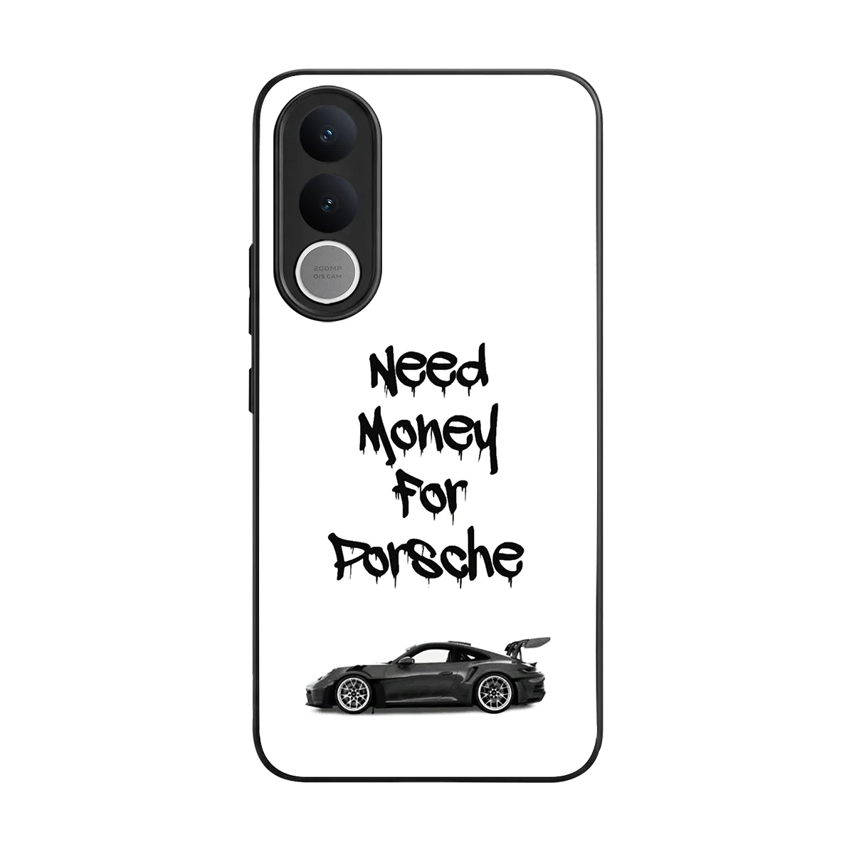 Luxury Hustle back phone cover | glass case for vivo v70 fe