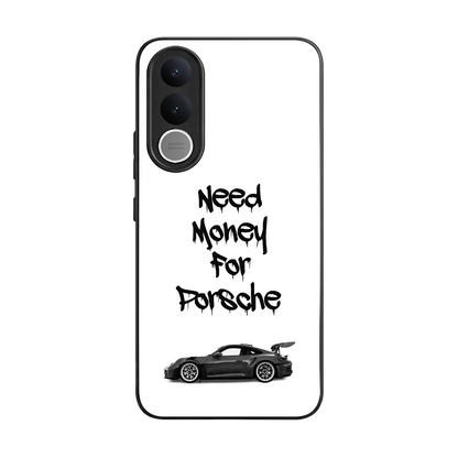 Luxury Hustle back phone cover | glass case for vivo v70 fe