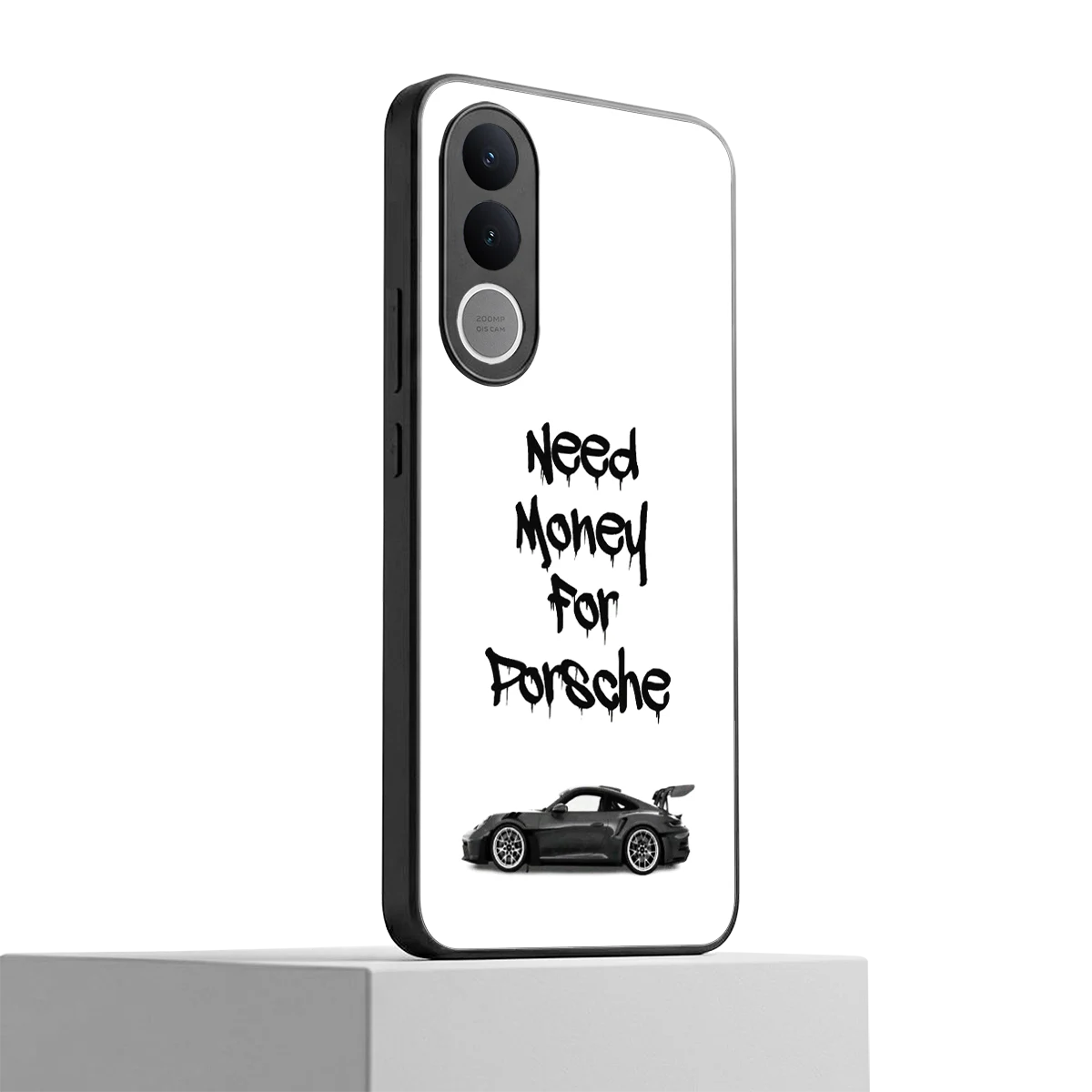 Luxury Hustle vivo v70 fe mobile cover | shockproof glass phone case