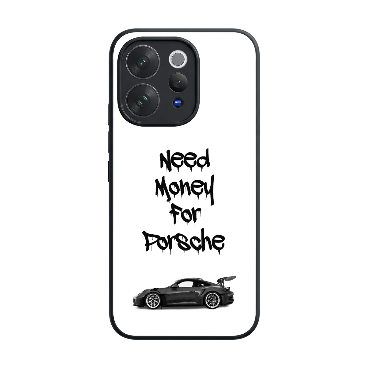 Luxury Hustle back phone cover | glass case for vivo v70