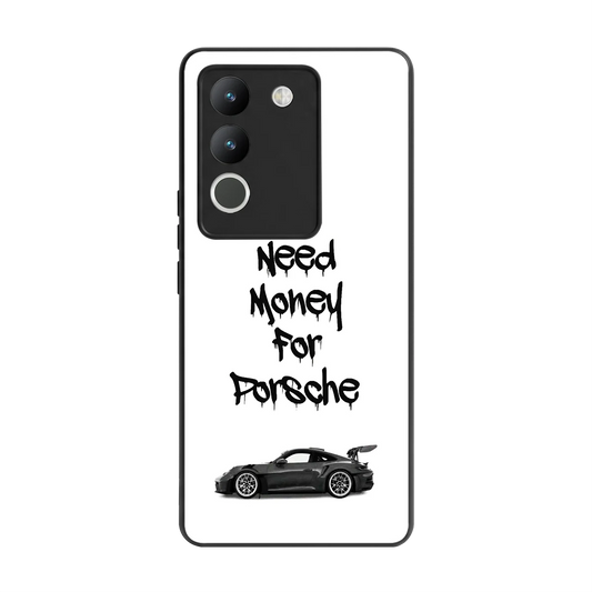 Luxury Hustle back phone cover | glass case for vivo y200 5g