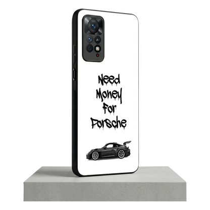 Luxury Hustle redmi note 11 pro mobile cover | shockproof glass phone case