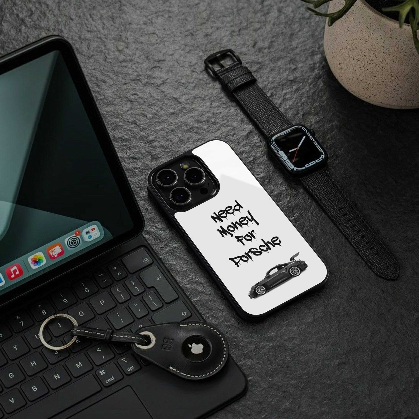 Luxury Hustle Phone Case for Iphone 16 | Glass Case