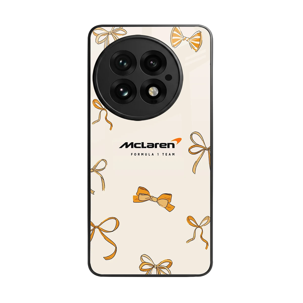 MCL X Bows back phone cover | glass case for oneplus 13