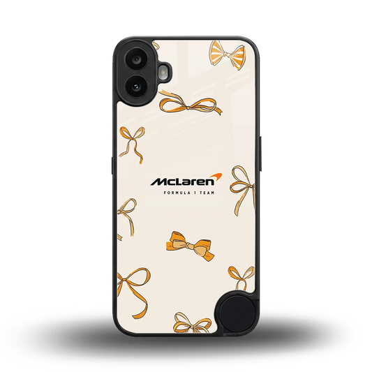 MCL X Bows back phone cover | glass case for cmf nothing phone 1
