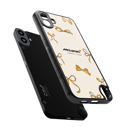 MCL X Bows sleek cmf nothing phone 1 cover with tempered glass back and TPU edges