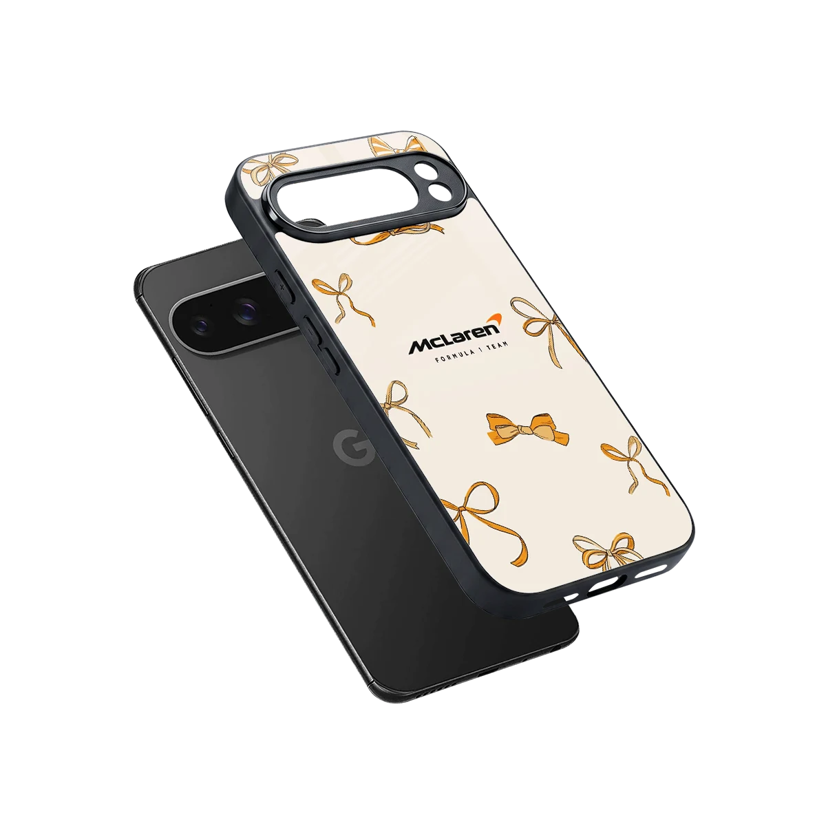 MCL X Bows sleek google pixel 10 pro xl cover with tempered glass back and TPU edges