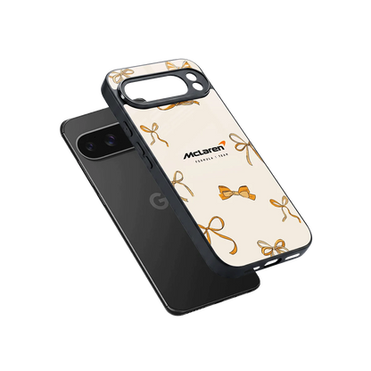 MCL X Bows sleek google pixel 10 pro xl cover with tempered glass back and TPU edges