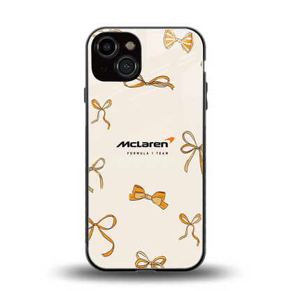 MCL X Bows back phone cover | glass case for iphone 13