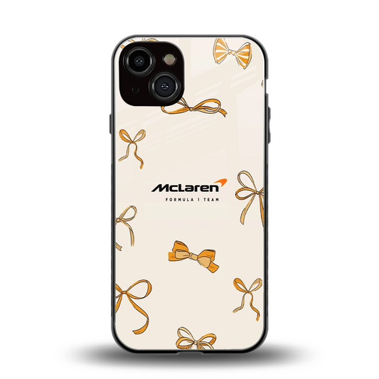 MCL X Bows back phone cover | glass case for iphone 14