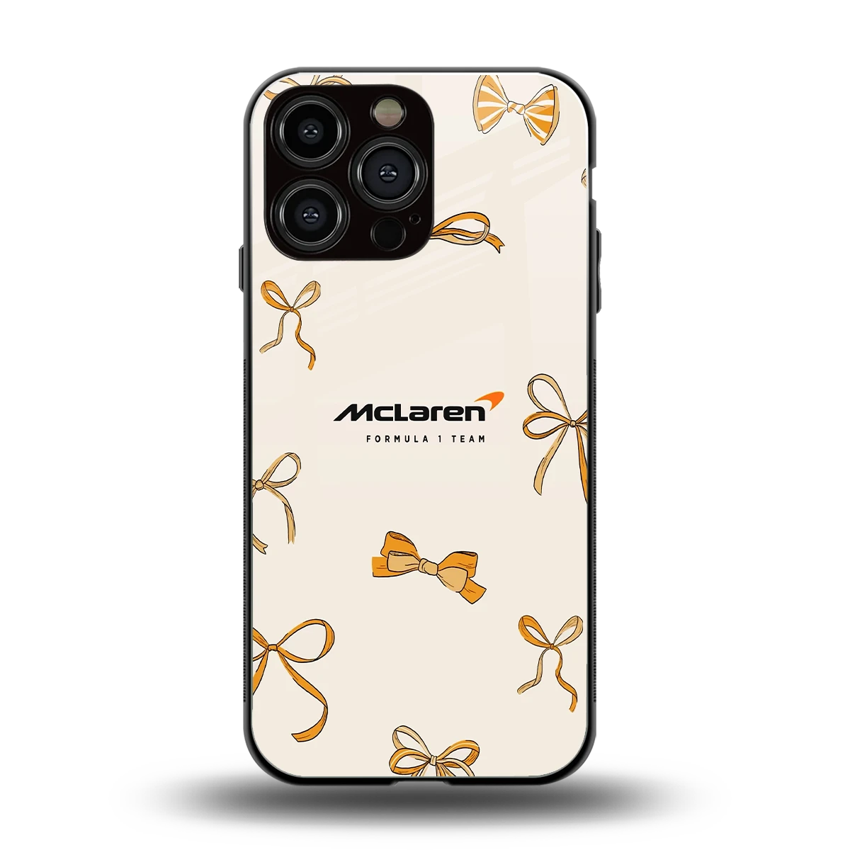 MCL X Bows back phone cover | glass case for iphone 15 pro max