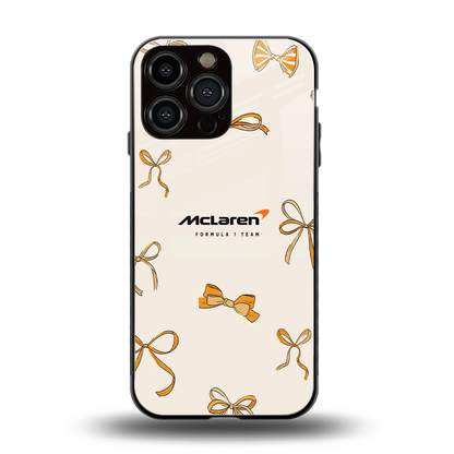 MCL X Bows back phone cover | glass case for iphone 15 pro max