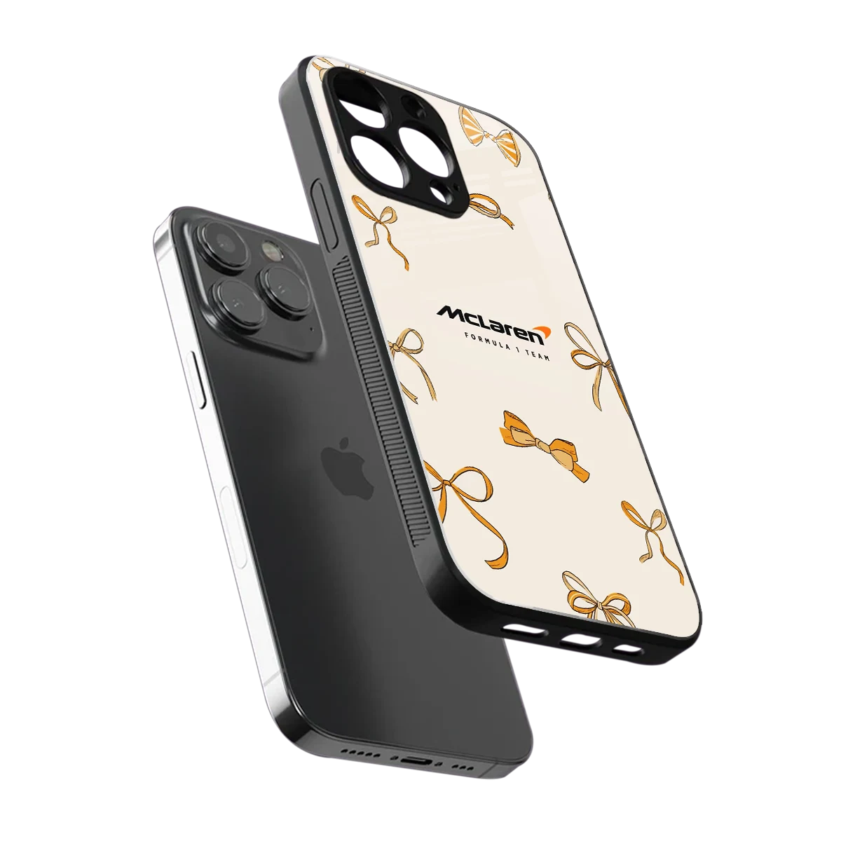 MCL X Bows sleek iphone 16 pro max cover with tempered glass back and TPU edges