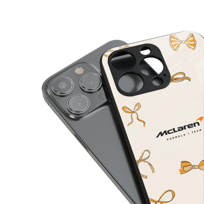MCL X Bows stylish phone case for iphone 12 | glossy glass and slim fit