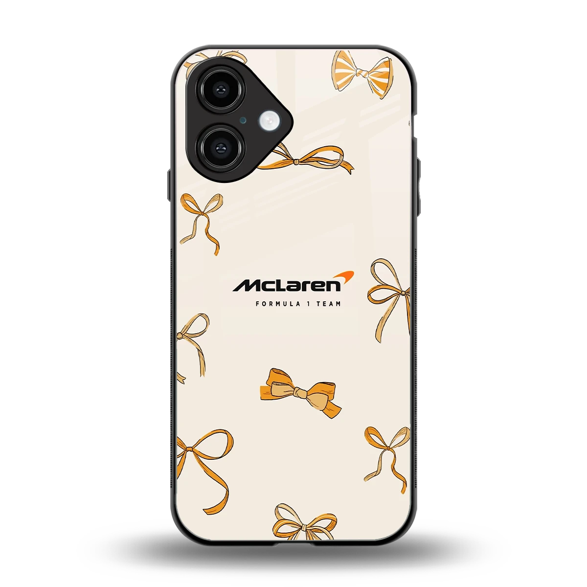 MCL X Bows back phone cover | glass case for iphone 16