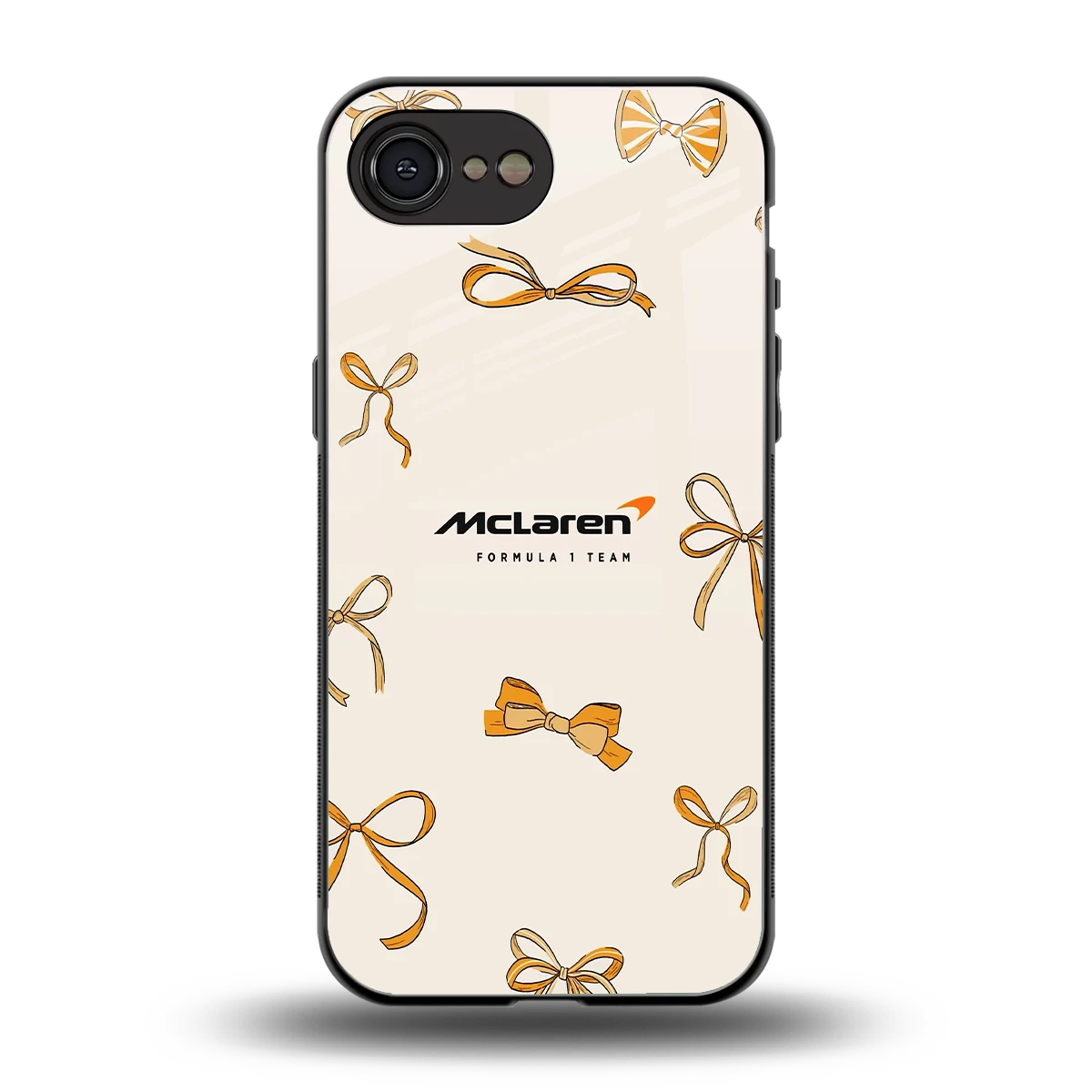MCL X Bows back phone cover | glass case for iphone 17e
