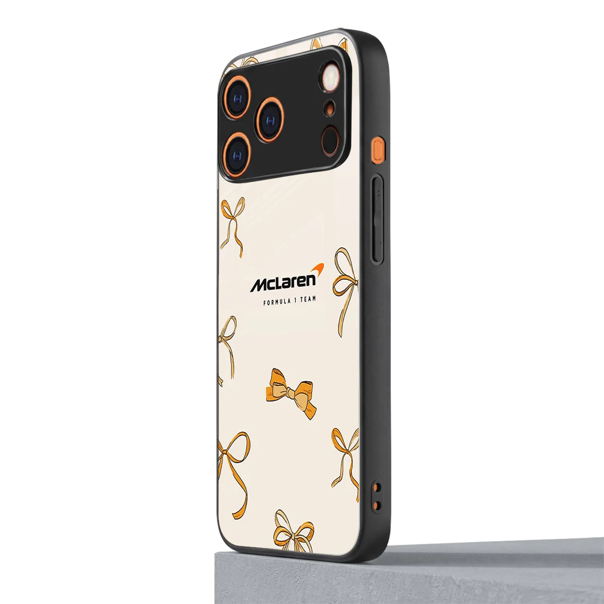 MCL X Bows iphone 17 pro mobile cover | shockproof glass phone case