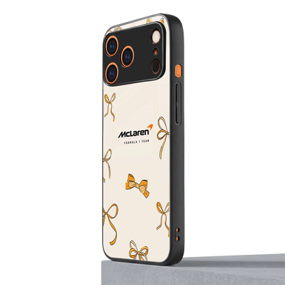 MCL X Bows iphone 17 pro mobile cover | shockproof glass phone case