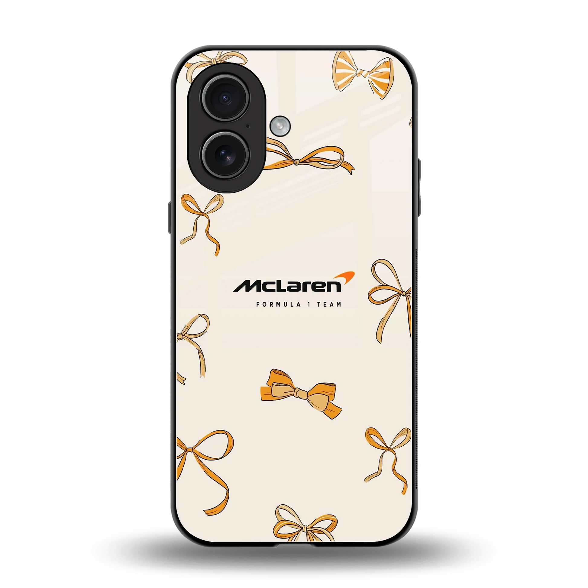 MCL X Bows back phone cover | glass case for iphone 17