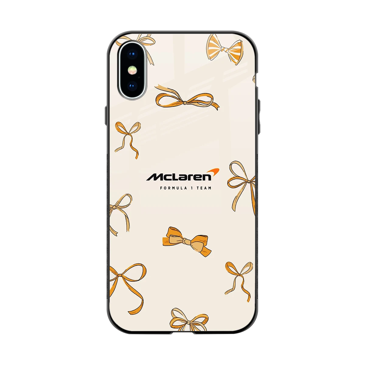 MCL X Bows back phone cover | glass case for iphone xs