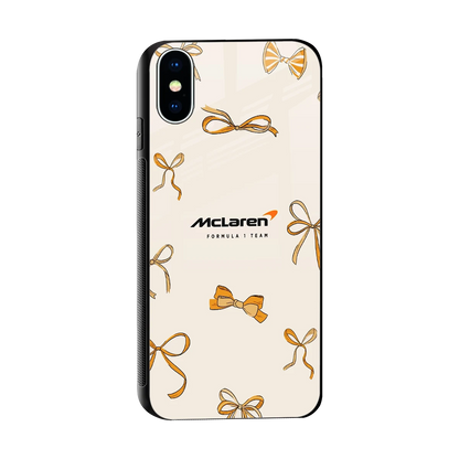 MCL X Bows sleek iphone x cover with tempered glass back and TPU edges