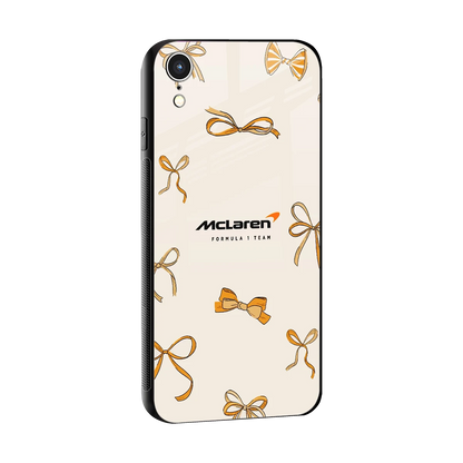 MCL X Bows sleek iphone xr cover with tempered glass back and TPU edges