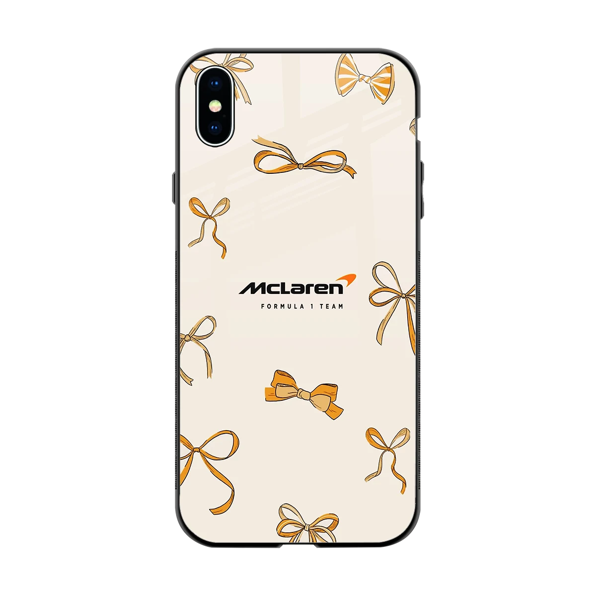 MCL X Bows back phone cover | glass case for iphone xs max