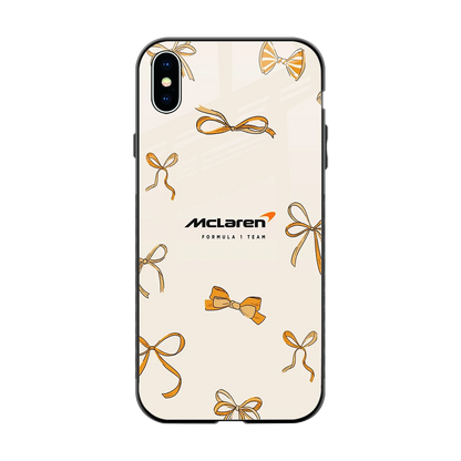 MCL X Bows back phone cover | glass case for iphone xs max