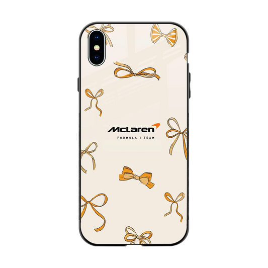 MCL X Bows back phone cover | glass case for iphone xs max