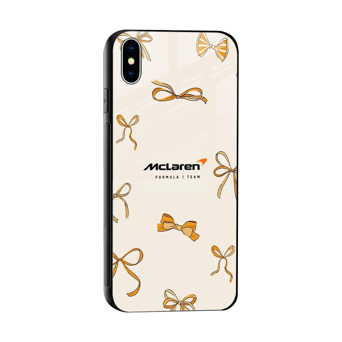 MCL X Bows sleek iphone xs max cover with tempered glass back and TPU edges