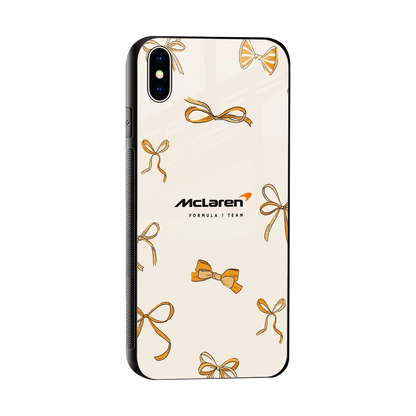 MCL X Bows sleek iphone xs max cover with tempered glass back and TPU edges