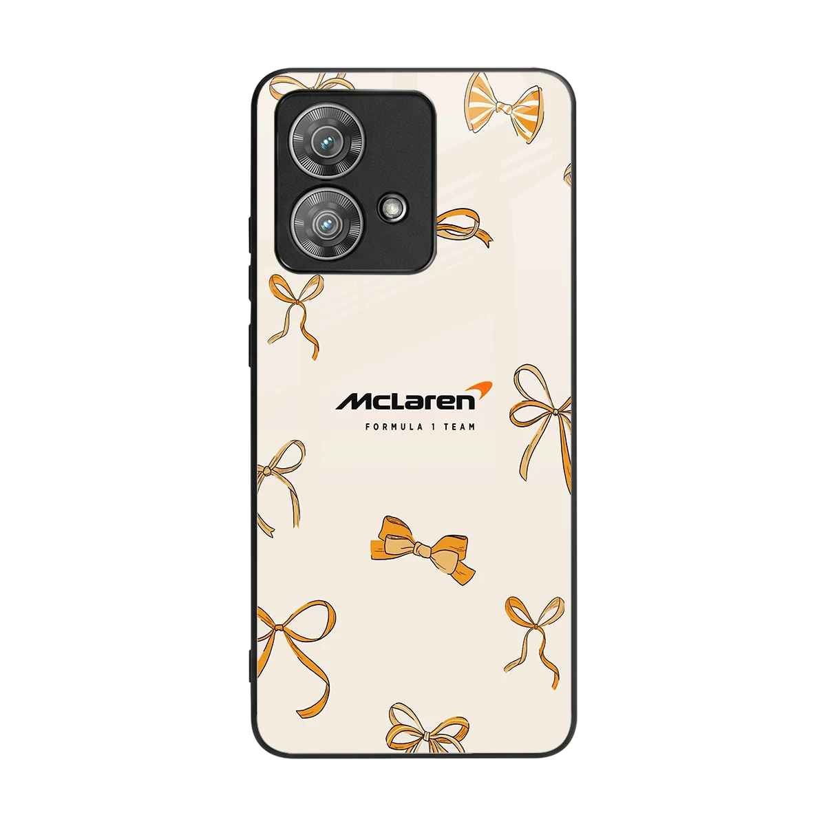 MCL X Bows back phone cover | glass case for motorola edge 40 neo 5g