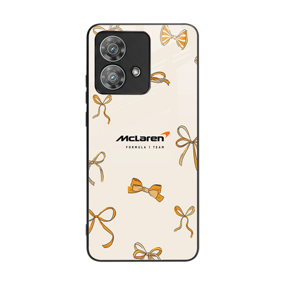 MCL X Bows back phone cover | glass case for motorola edge 40 neo 5g