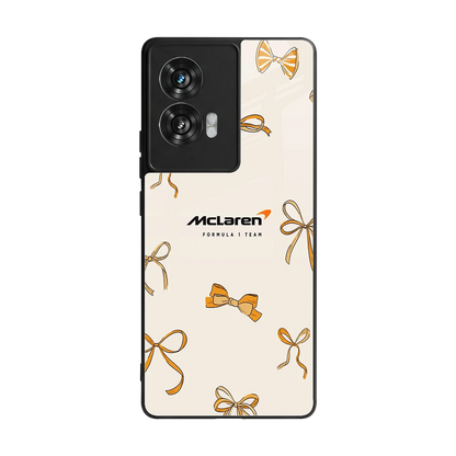 MCL X Bows back phone cover | glass case for motorola edge 50 fusion
