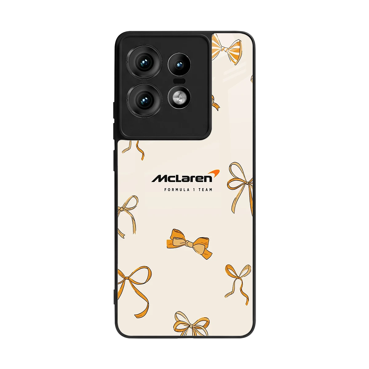 MCL X Bows back phone cover | glass case for motorola edge 50 pro