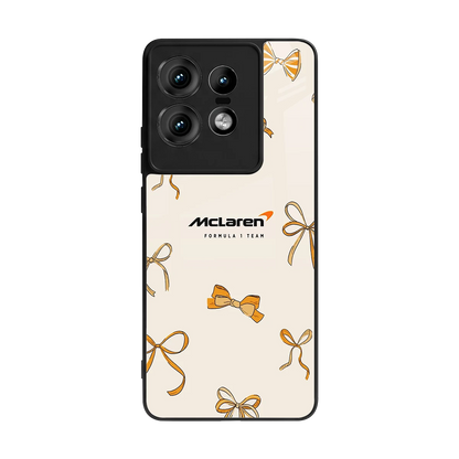 MCL X Bows back phone cover | glass case for motorola edge 50 pro