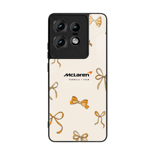 MCL X Bows back phone cover | glass case for motorola edge 50 pro