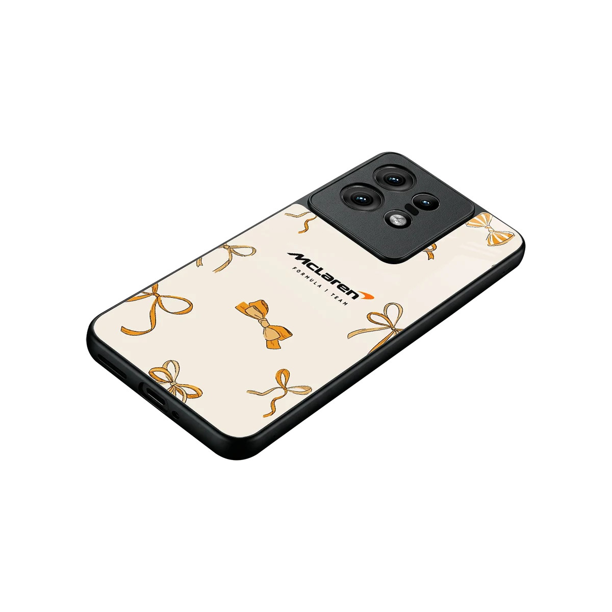 MCL X Bows stylish phone case for motorola edge 50 pro | glossy glass and slim fit