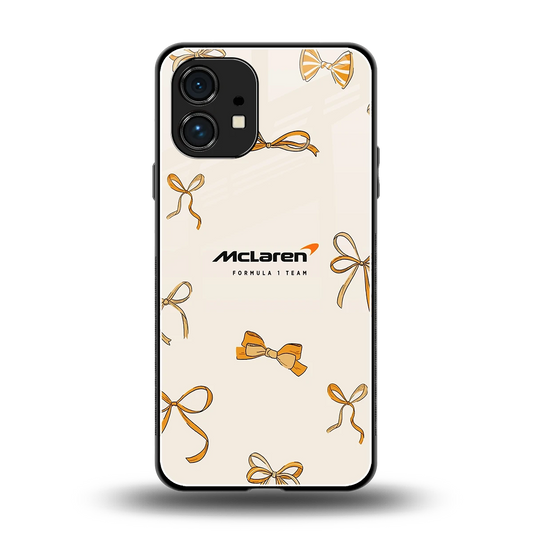 MCL X Bows back phone cover | glass case for nothing phone 1