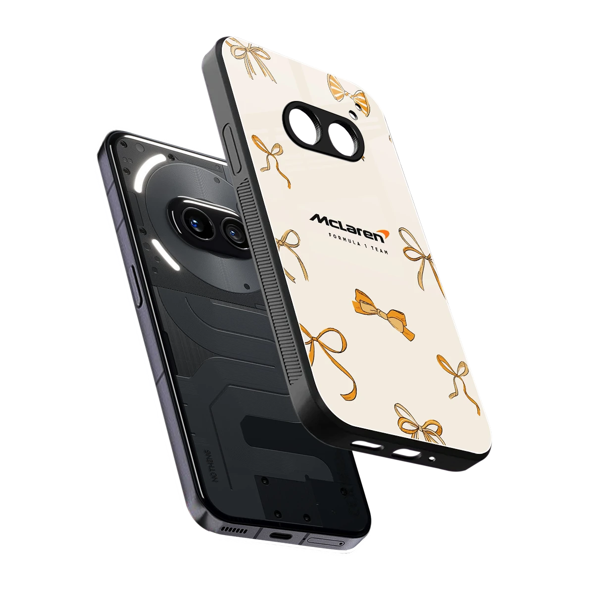 MCL X Bows sleek nothing phone 2a plus cover with tempered glass back and TPU edges