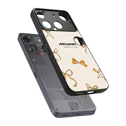 MCL X Bows sleek nothing phone 3 cover with tempered glass back and TPU edges
